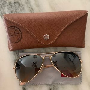 Women’s Ray-Ban Gold Aviator Sunglasses